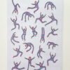 Blank greetings card, Dancing Stripy People - Image 5