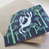 Blank greetings card, Cow Parsley Hare - Image 2