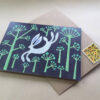 Blank greetings card, Cow Parsley Hare - Image 4