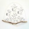 Beautiful Wire Wall Hanging of Birds Flying - Image 2