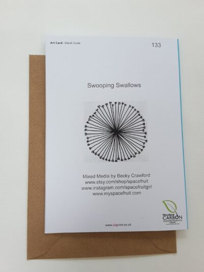 Blank Greetings Card 133 | Swooping Swallows - Image 6
