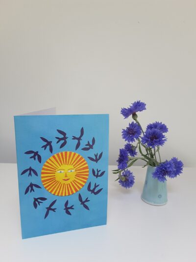 Blank Greetings Card 133 | Swooping Swallows - Image 4