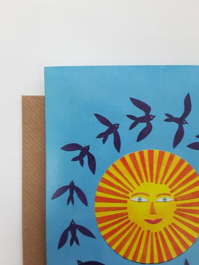 Blank Greetings Card 133 | Swooping Swallows - Image 2