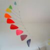 Red, Orange and Yellow Hanging Triangle Mobiles - Image 5