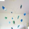 Blue and Green Kinetic Fan Mobile - Image 2