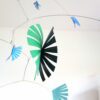 Blue and Green Kinetic Fan Mobile - Image 3